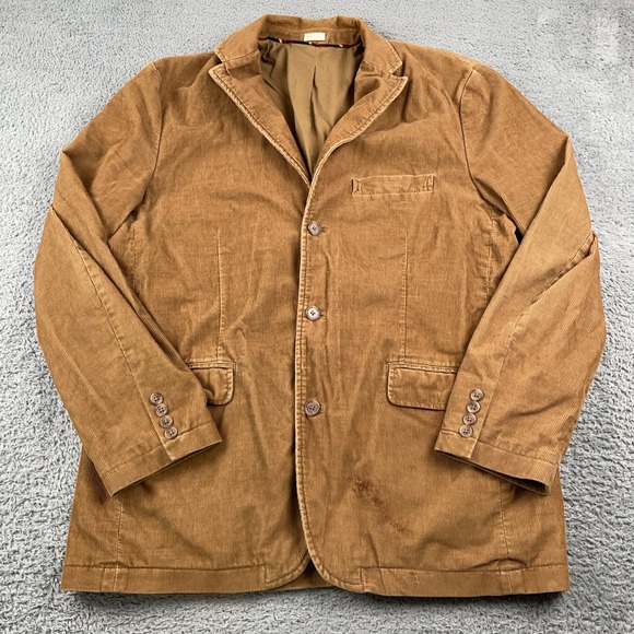 J.Crew Other - J Crew Blazer Mens Large Brown Vintage Cord Corduroy Blazer Sport Coat Academia